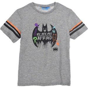 Šedé chlapecké tričko s potiskem Batman Velikost: 128