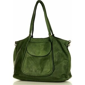 MARCO MAZZINI Zelená dámská shopper bag (v86f) Velikost: ONE SIZE