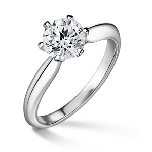 Mira | Zásnubní prsten se středovým kamenem 1.0ct, bílé zlato, s diamanty 46