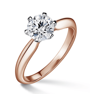 Mira | Zásnubní prsten se středovým kamenem 1.0ct, bílé a růžové zlato, s diamanty 64