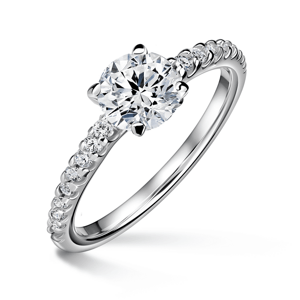 Aria | Zásnubní prsten se středovým kamenem 1.000ct, bílé zlato, s diamanty 52