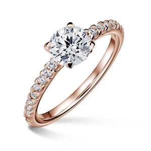 Aria | Zásnubní prsten se středovým kamenem 1.000ct, růžové zlato, s diamanty 54