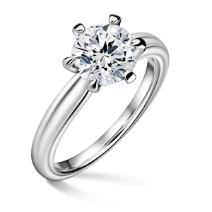 Florence | Zásnubní prsten se středovým diamantem 1.310ct, bílé zlato 48