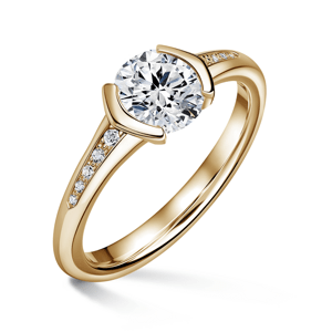 Harmonia | Zásnubní prsten se středovým kamenem 1.310ct, žluté zlato, s diamanty 49