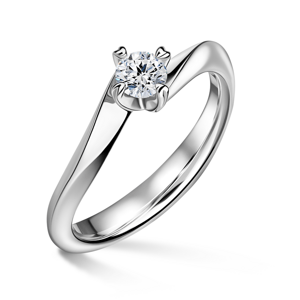 Freya | Zásnubní prsten se středovým diamantem 0.25ct, bílé zlato 47