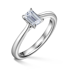 Arlene | Zásnubní prsten se středovým diamantem 0.7 ct, bílé zlato 52