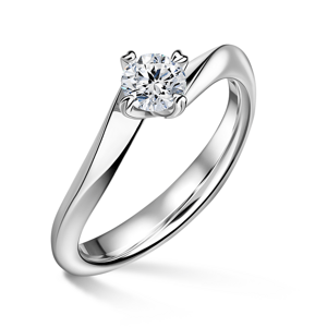 Freya | Zásnubní prsten se středovým diamantem 0.500ct, bílé zlato 63