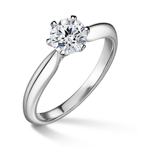 Mira | Zásnubní prsten se středovým kamenem 0.72ct, bílé zlato, s diamanty 53