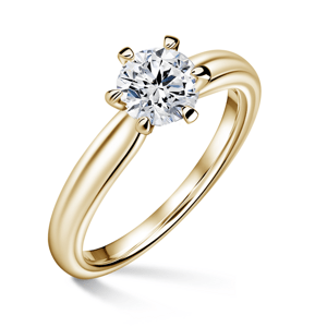 Florence | Zásnubní prsten se středovým diamantem 0.700ct, žluté zlato 48