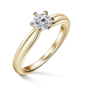 Florence | Zásnubní prsten se středovým diamantem 0.400ct, žluté zlato 61
