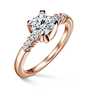 Sierra | Zásnubní prsten se středovým kamenem 0.900ct, růžové zlato, s diamanty 61
