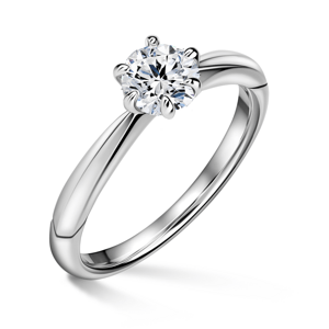 Minerva | Zásnubní prsten se středovým diamantem 0.700ct, bílé zlato 56