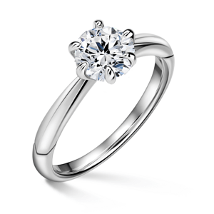 Minerva | Zásnubní prsten se středovým diamantem 0.900 ct, bílé zlato 46