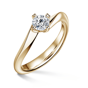 Freya | Zásnubní prsten se středovým diamantem 0.700ct, žluté zlato 50