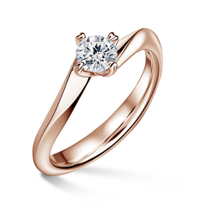 Freya | Zásnubní prsten se středovým diamantem 0.700ct, růžové zlato 53